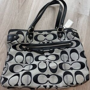 Coach Black and Gray Women's Bag